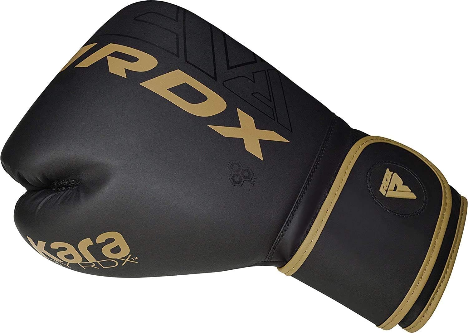 RDX Juego de almohadillas y guantes de boxeo, Maya Hide Leather Kara Hook and Jab – Guantes de boxeo curvados con guantes de boxeo para MMA, Muay