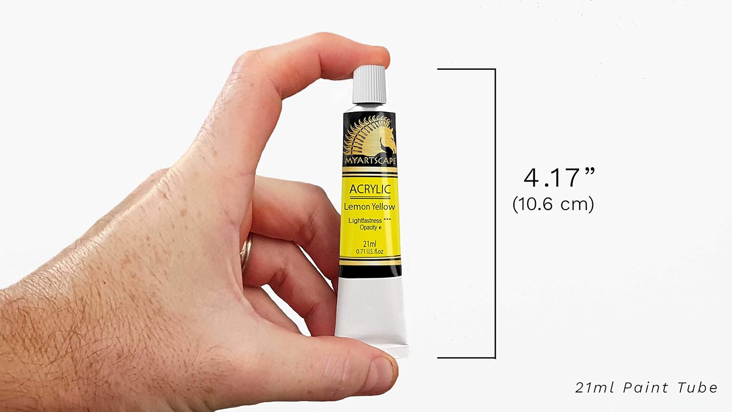 MyArtscape Juego de pintura acrílica, 24 tubos de 0.7 fl oz, resistente a la luz, cuerpo pesado