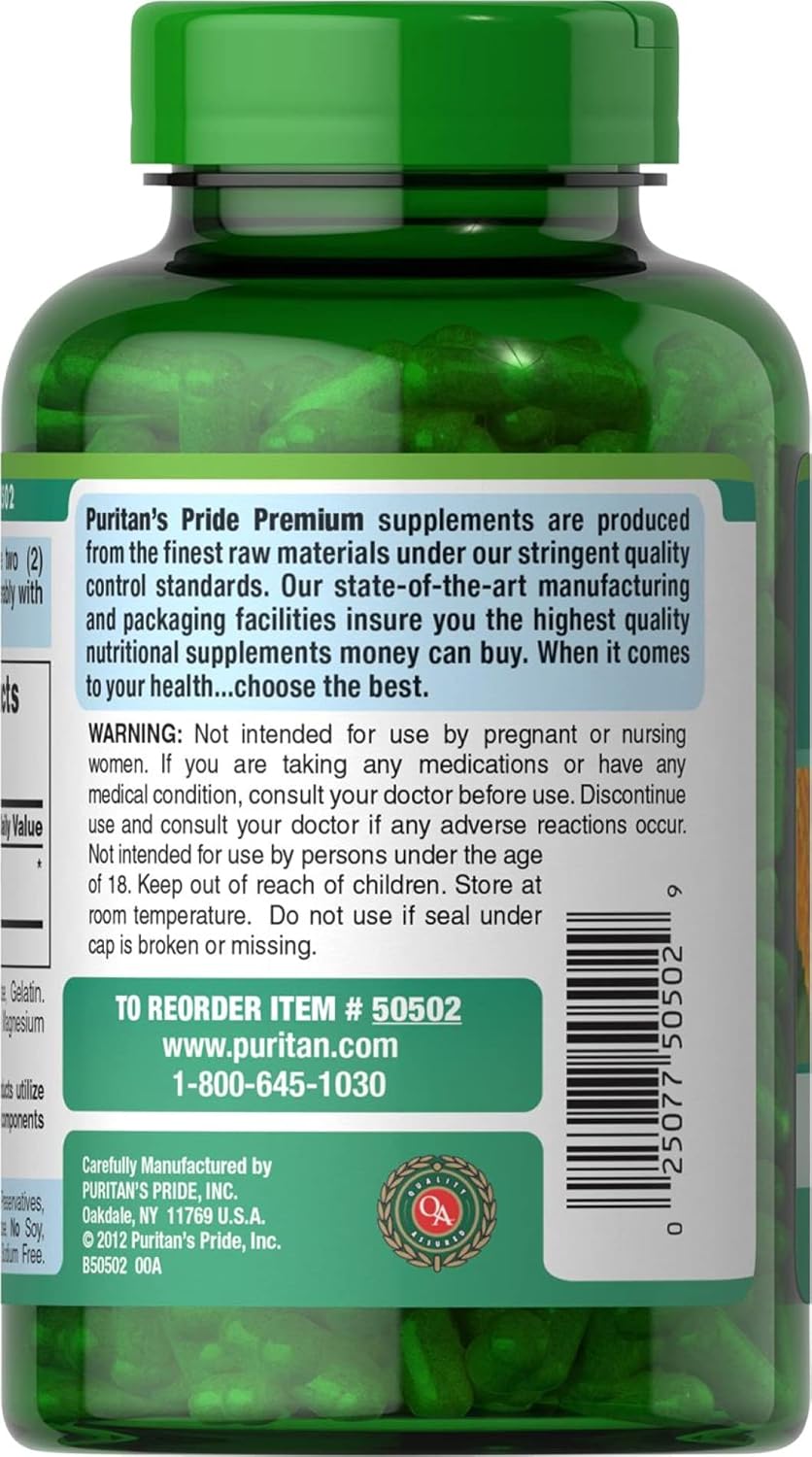 Puritan’s Pride Melón amargo 450 mg, 100 unidades, blanco 15-205 (paquete de 2)