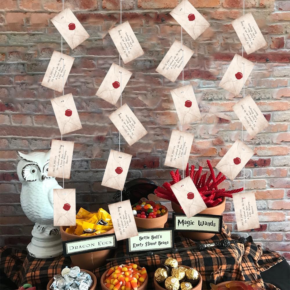 Carteles flotantes de aceptación de magos para decoraciones de Halloween, decoración de bienvenida de magos mágicos para fiesta temática de