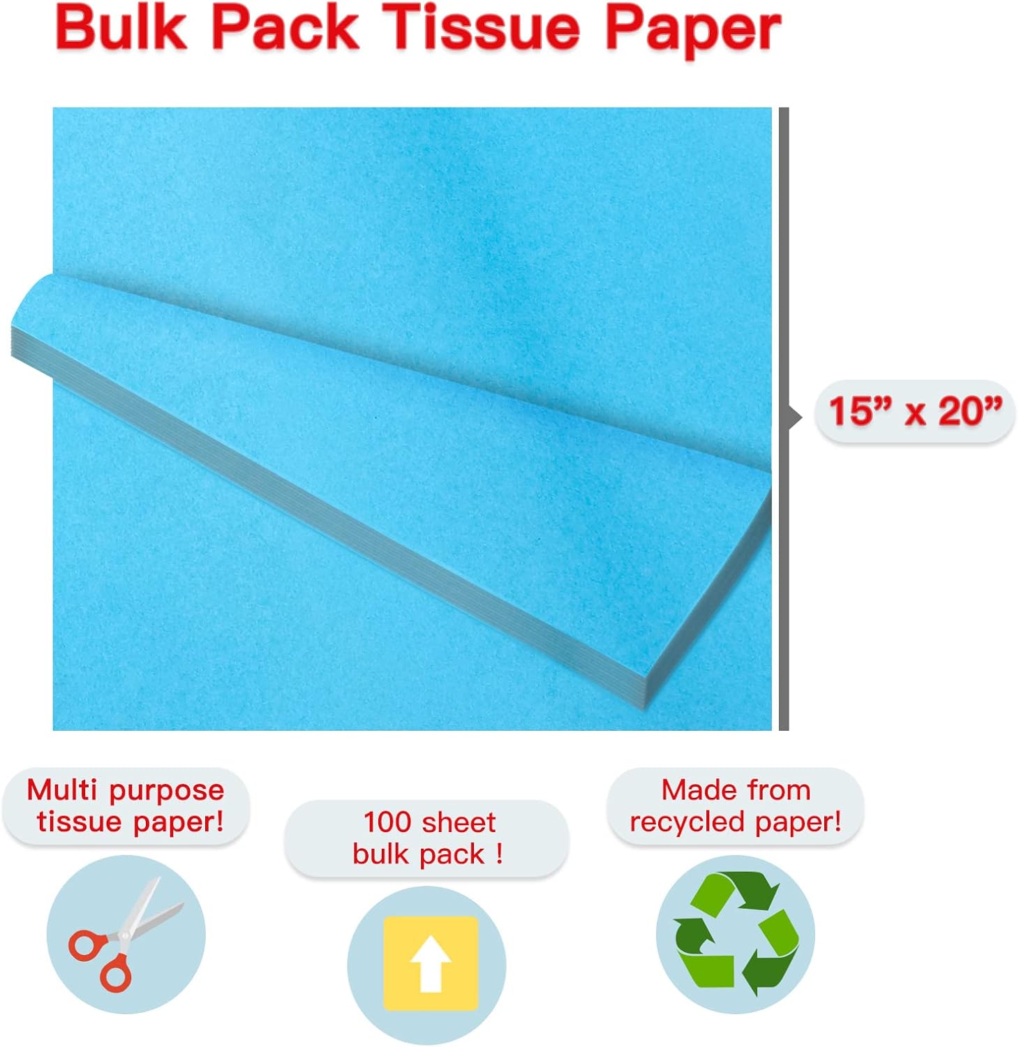RUSPEPA Papel de seda para envolver regalos, papel de seda para envoltura de regalo, manualidades de arte, bricolaje, bolsas de paquete, cumpleaños,