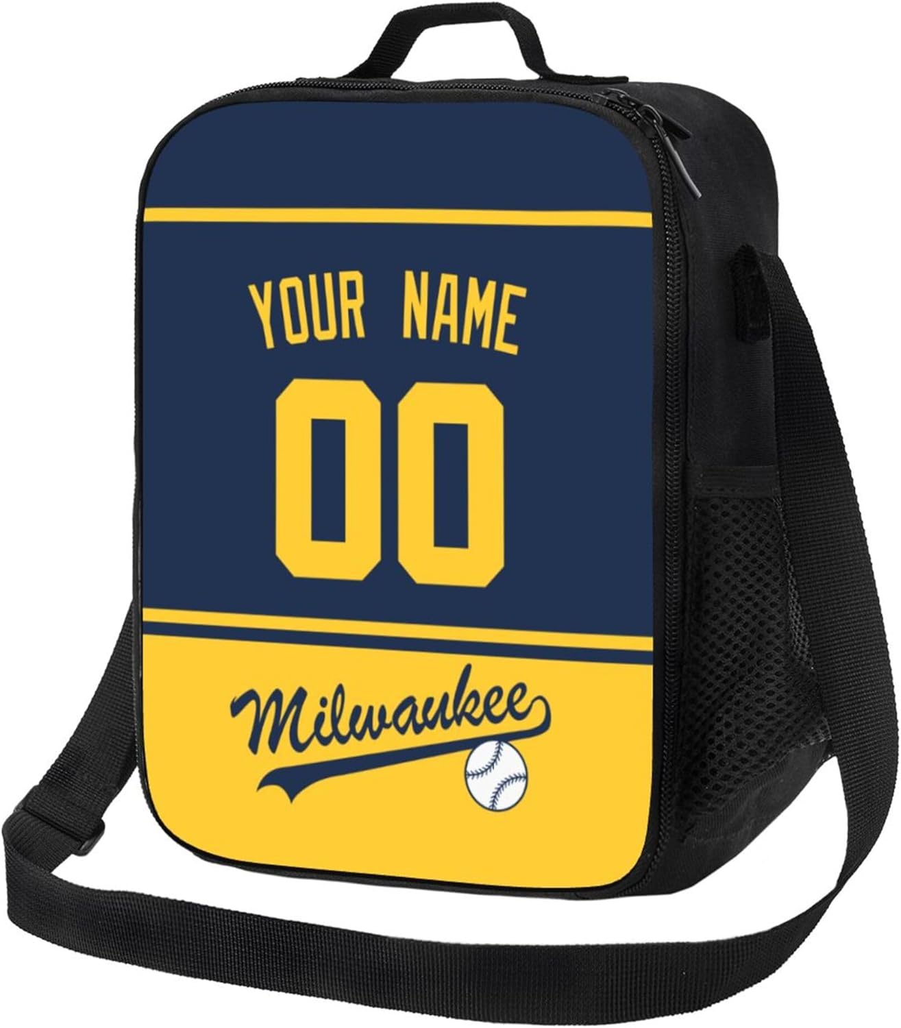 Milwaukee – Lonchera térmica personalizada con cualquier nombre y cualquier número, regalos personalizados para niños, hombres y mujeres