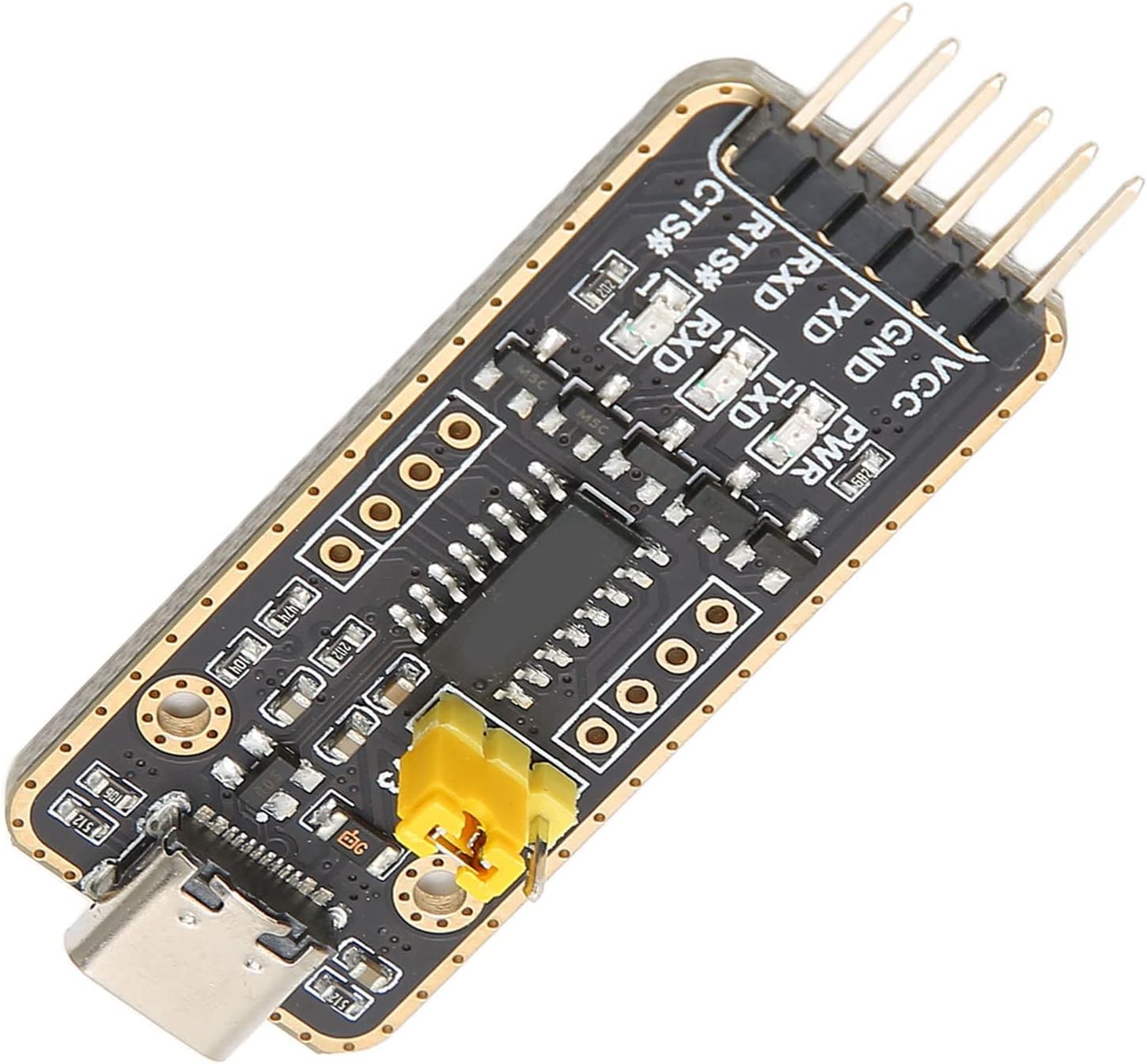 Zopsc Cable convertidor adaptador USB a UART TTL de interfaz tipo C para protección contra sobretensión de chip CH343G Módulo convertidor serie 6PN