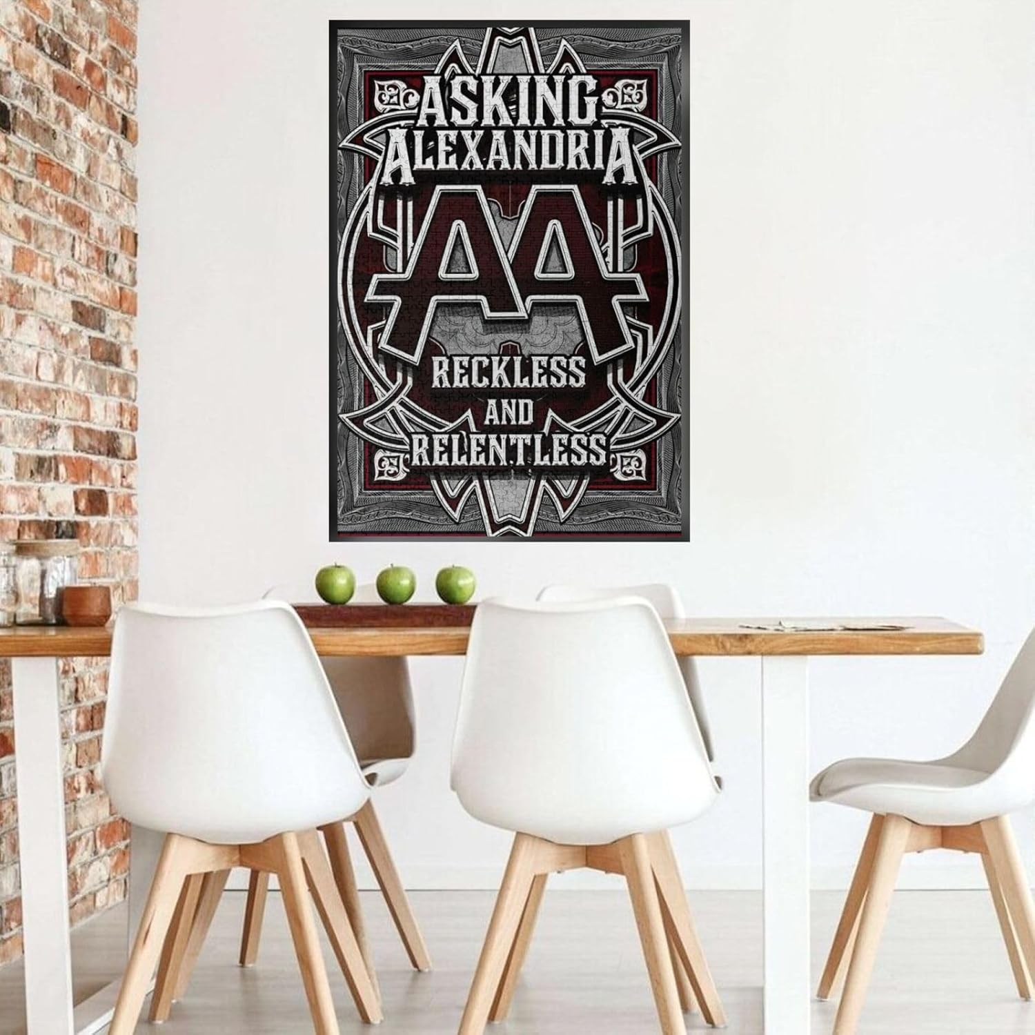 Asking Rock Band Alexandria – Rompecabezas de madera divertido para adultos, rompecabezas de 1000 piezas, rompecabezas de 1000 piezas con caja