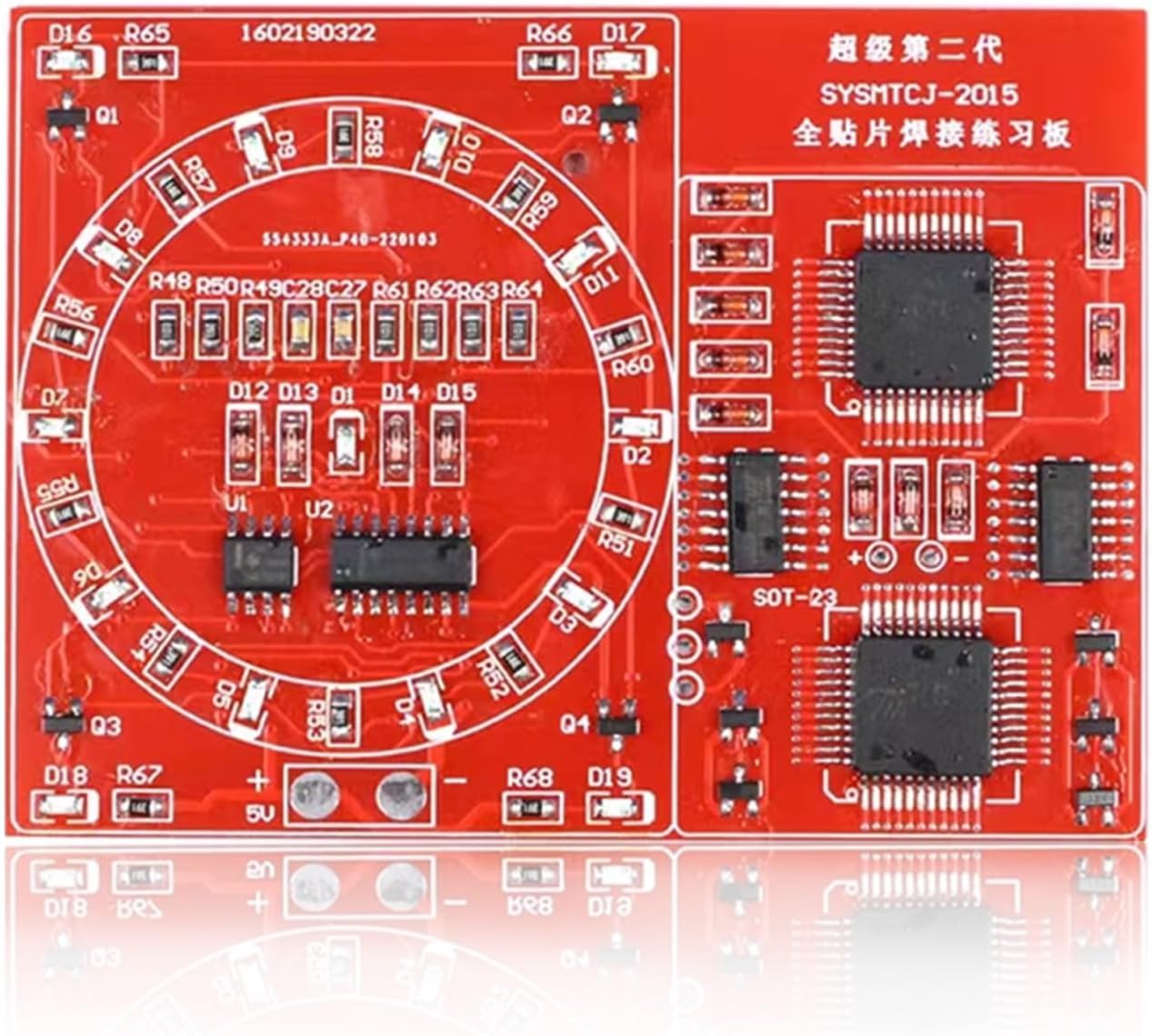 ISolderStore Kit de práctica de soldadura SMD SMT Kit DIY electrónica DIY Kits de soldadura proyecto de soldadura Junta de entrenamiento