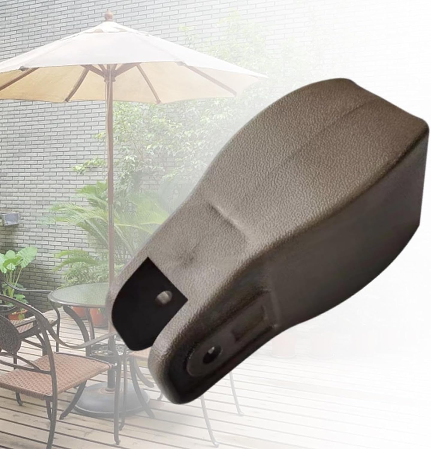 KLKCMS Accesorios para sombrilla de patio, tapa de poste de columna recta, práctica pieza ligera para patio, sombrilla de playa, balcón al aire libre