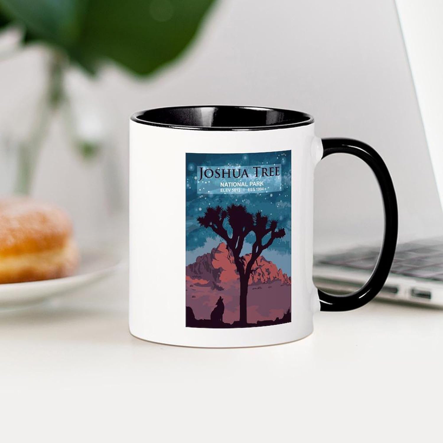 CafePress Joshua Tree Mugs Taza de café de cerámica de 11 oz (11.0 fl oz)