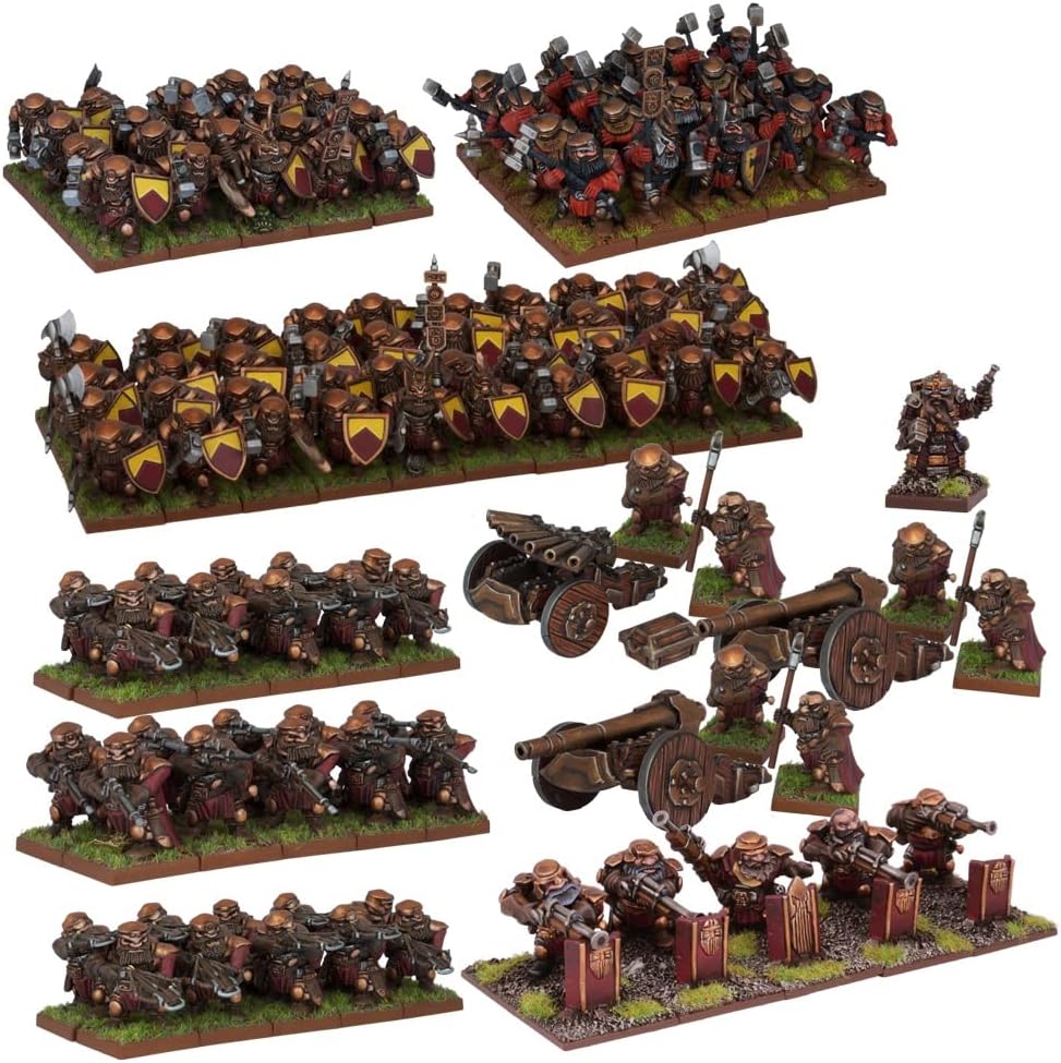 Mantic Games MGKWD111 – Juego en miniatura del ejército enano, multicolor