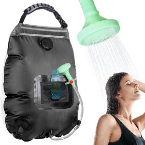 KIPIDA – Ducha solar portátil 5 galones20 L calefacción solar ducha para campamento con manguera extraÃble y con interruptor de encendido-apagado KIPIDA – Ducha solar portátil 5 galones20 L calefacción solar ducha para campamento con manguera extraÃble y con interruptor de encendido-apagado