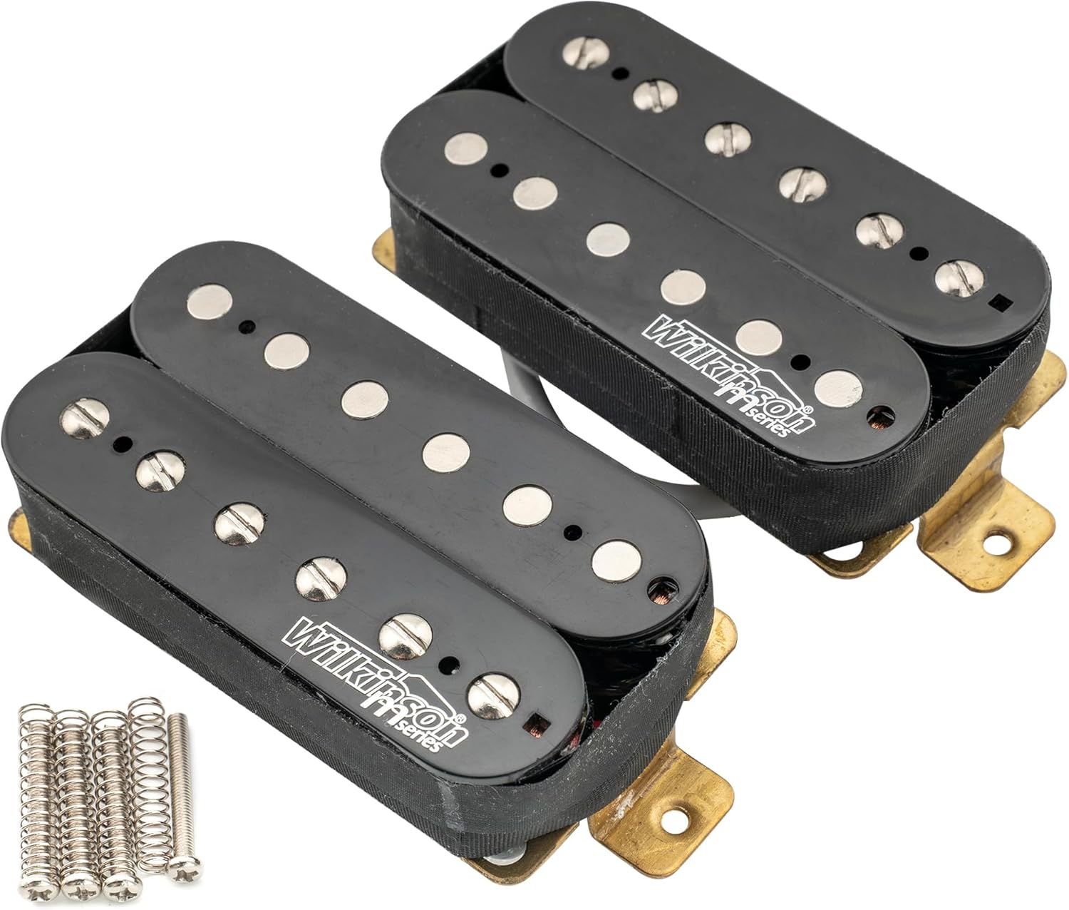 Wilkinson WOHHB – Juego de pastillas de cerámica para guitarra eléctrica, estilo abierto, estilo Humbucker, pastillas, puente de cuello, para