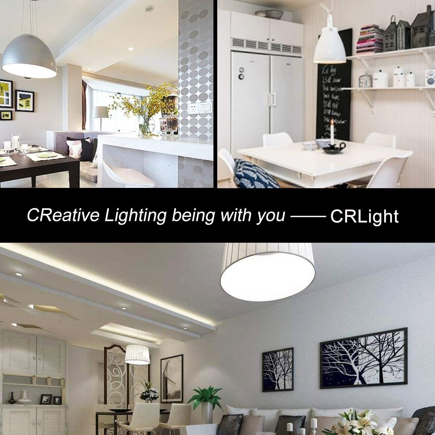 CRLight Bombilla LED Edison regulable de 5000 K, 6 W, luz diurna, brillo blanco, equivalente a 700 W, 700 LM, E26, estilo vintage, ST64, bombillas