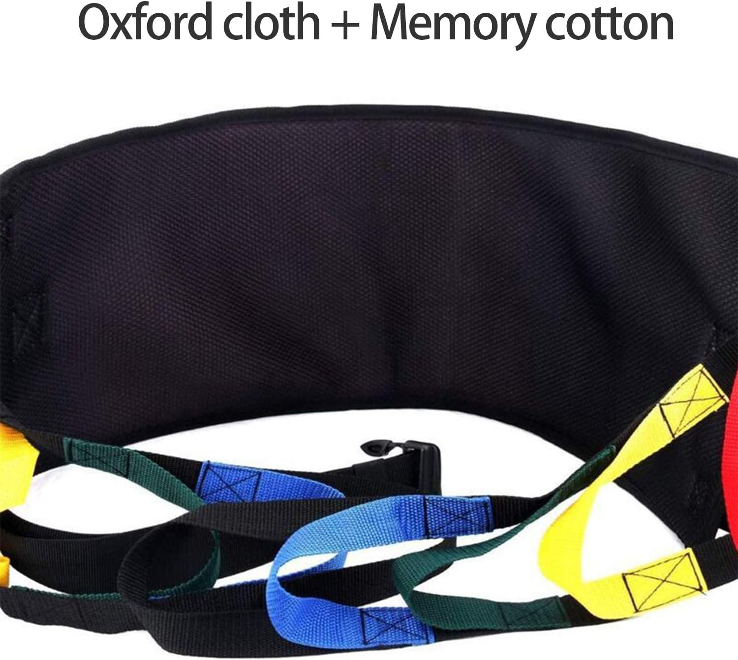 Cinturón de asistencia para pacientes con asas de 5 colores (73 pulgadas), cinturón de transferencia antideslizante, para asistencia médica de