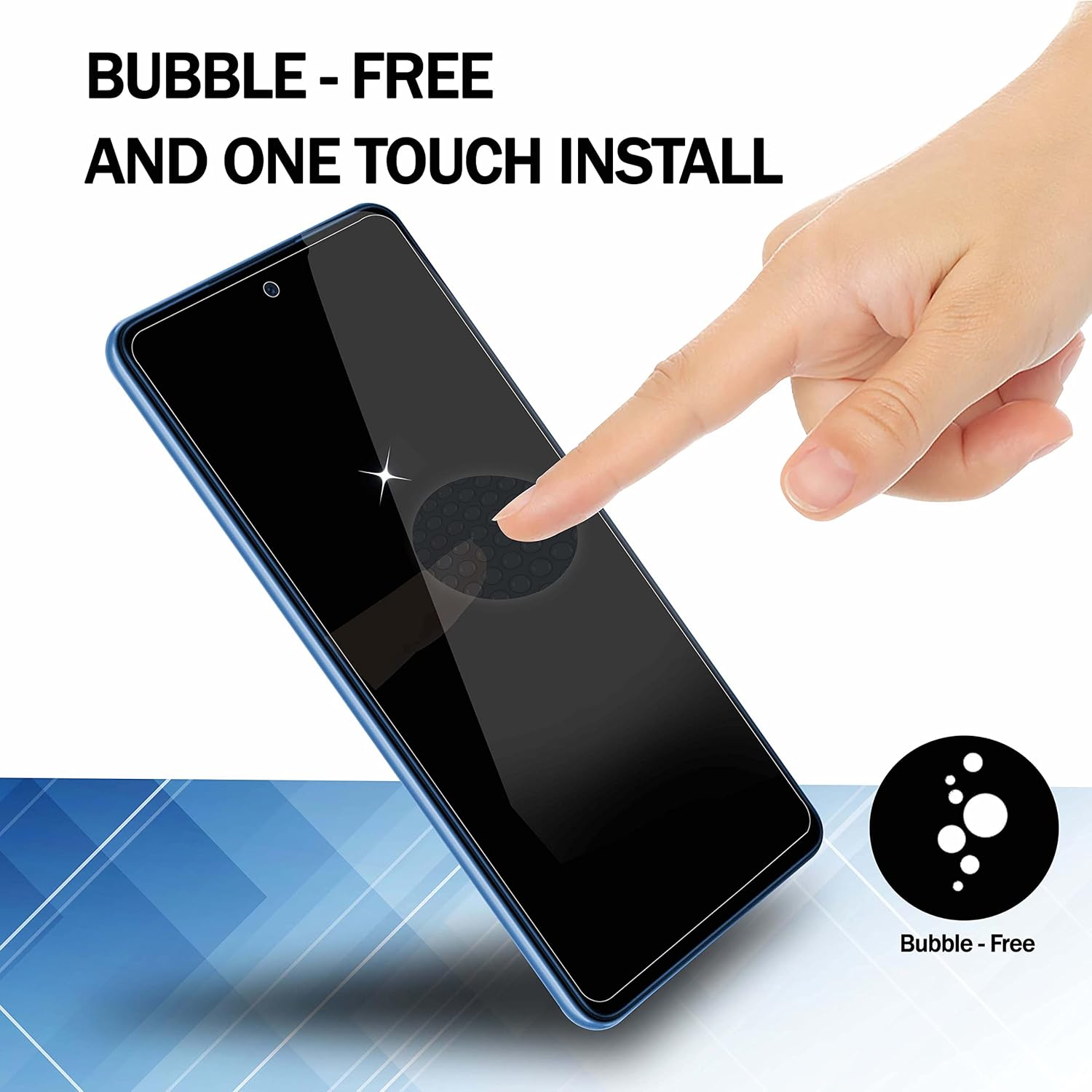 (4 unidades diseñadas para Samsung Galaxy A53 5G  A52  A52 5G  A51  A51 5G  A51 5G UW, protector de pantalla de película de vidrio templado, 0.013
