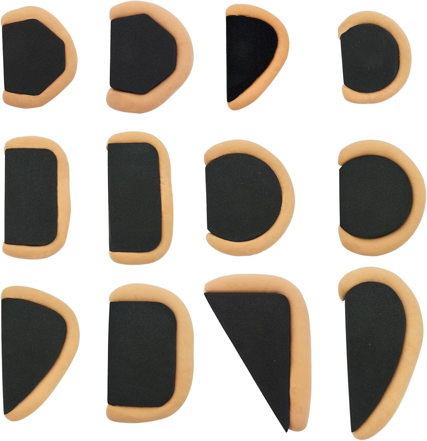 12 moldes de mango de taza de cerámica, herramientas de arcilla para dar forma a la taza de cerámica para diferentes formas y tamaños, moldear y