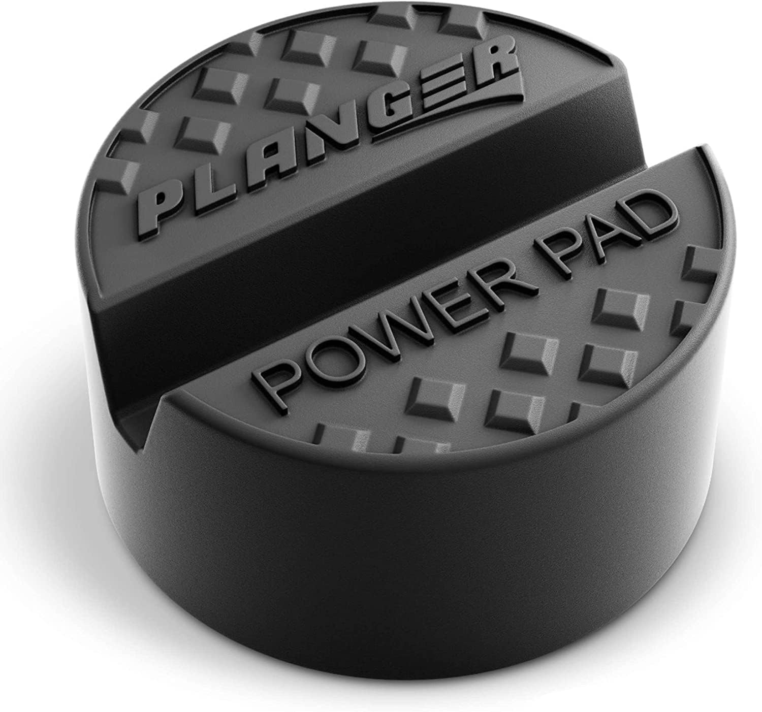 PLANGER – Power PAD Flat – Almohadilla de goma premium para gato de carretilla, elevación de vehículos y soporte de eje – Uso universal – Protege tu