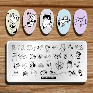 Lindos sellos de uñas de gato, placas para perros, garras de gato, gatitos, uñas, placa de estampación artística, 1 unidad, diseño de animales, Lindos sellos de uñas de gato, placas para perros, garras de gato, gatitos, uñas, placa de estampación artística, 1 unidad, diseño de animales,