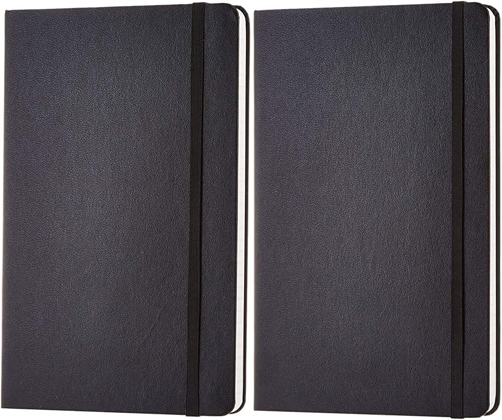 Tienda Basics Cuaderno clásico de cuadrícula, 240 páginas, tapa dura, cuadriculado y clásico, 240 páginas, tapa dura, a rayas