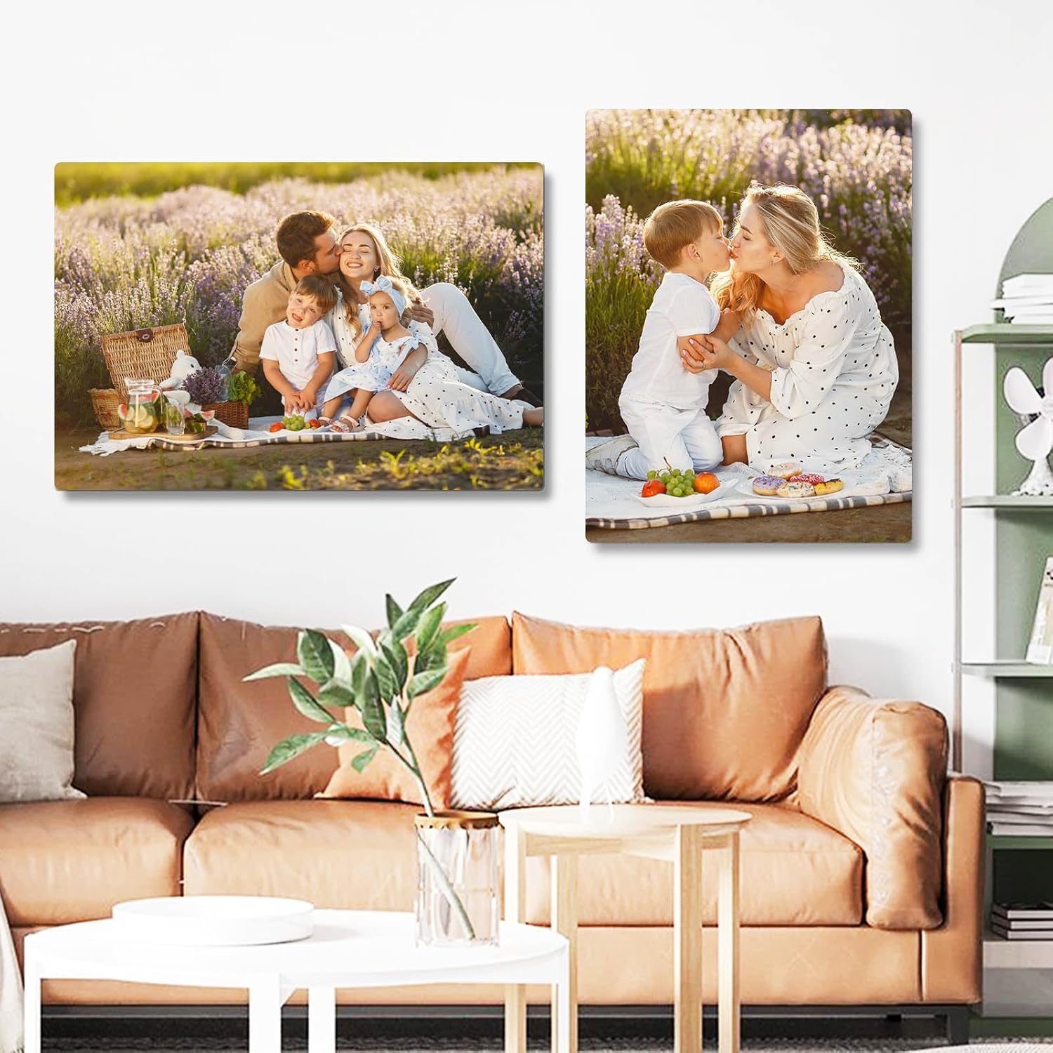 CUSTOM STEWARD Marcos de fotos personalizados con tus fotos, regalos de fotos personalizados, decoración de pared, impresiones de fotos de metal