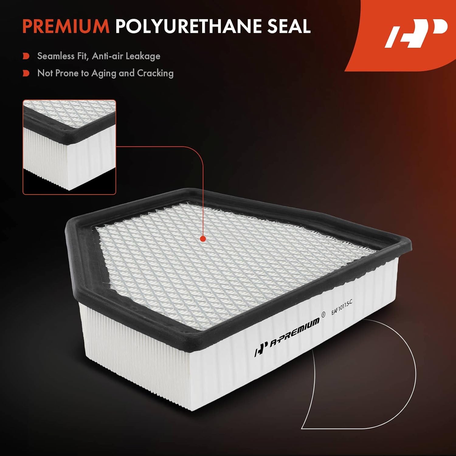 A-Premium Filtro de aire de motor compatible con Chevrolet Captiva Sport 2012-2015 y Saturn Vue 2008-2010, 2.5L 3.0L, panel flexible, repuesto #