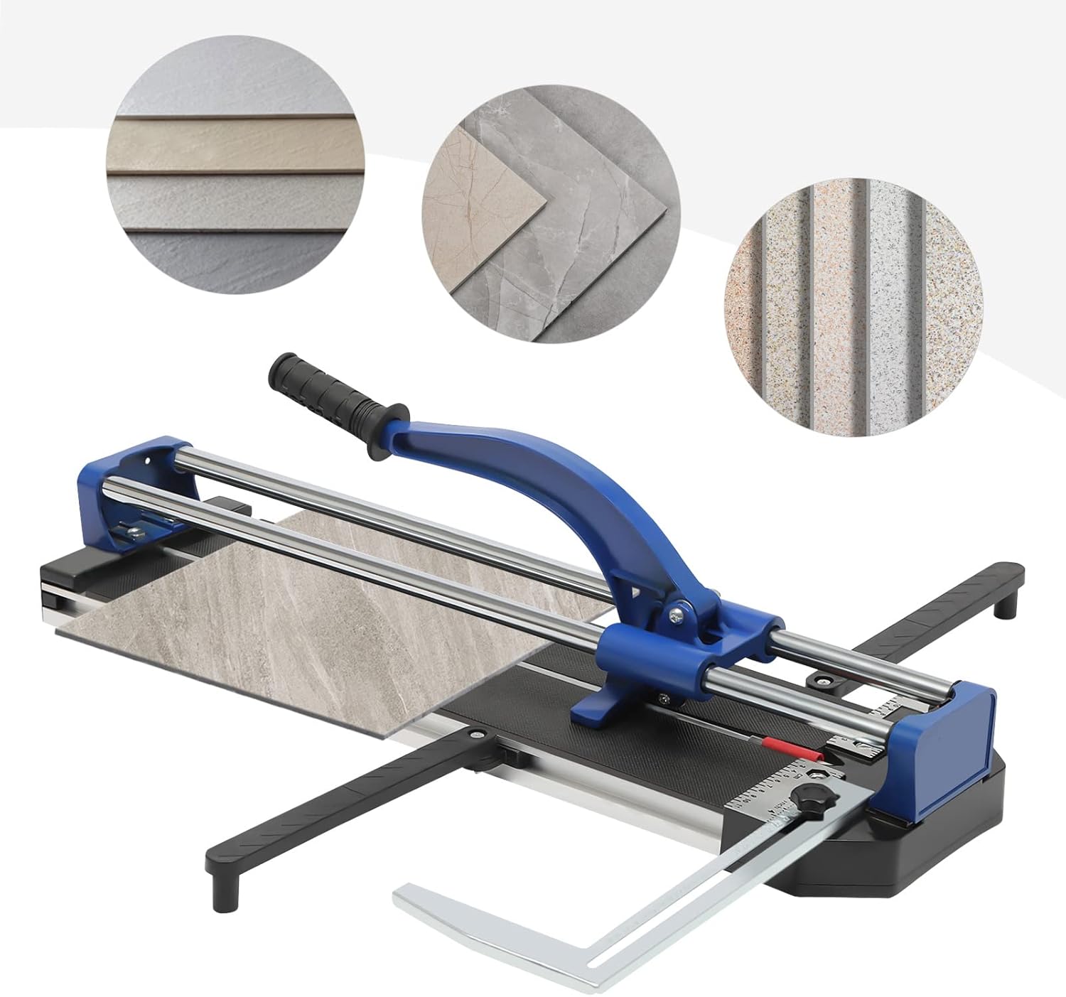 Cortador manual de azulejos de 31 pulgadas con rueda de aleación de tungsteno, grosor de 35 pulgadas, 23.6 pulgadas de ancho, regla de medición