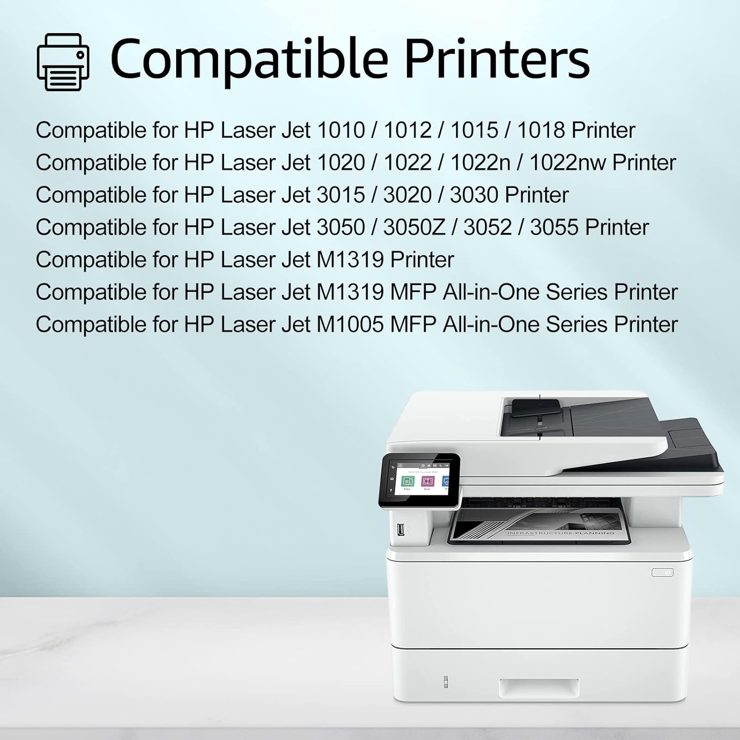 greencycle Cartucho de tóner de repuesto 12A compatible con HP 12A Q2612A (negro) Laserjet 1010 1012 1018 1020 1022 1022N 3015 3030 3052 3055 M1005