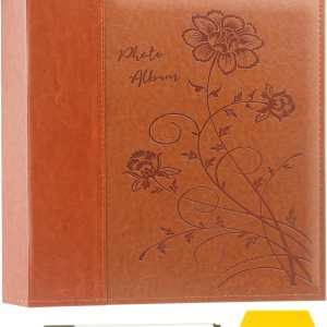 Artmag Álbum de fotos autoadhesivo para fotos de 3 x 5, 4 x 6, 5 x 7, 8 x 10, 40 páginas, cubierta de cuero, álbum magnético de bricolaje para Artmag Álbum de fotos autoadhesivo para fotos de 3 x 5, 4 x 6, 5 x 7, 8 x 10, 40 páginas, cubierta de cuero, álbum magnético de bricolaje para