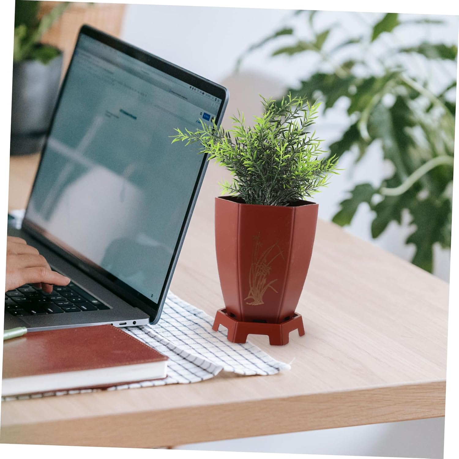 Yardwe 6 Pcs Orchid Pot Orchid Planter Plant Basket Succulent Containers Self Watering Planter Pot Nursery Pot Orchild Plant Pot Succulent Holder