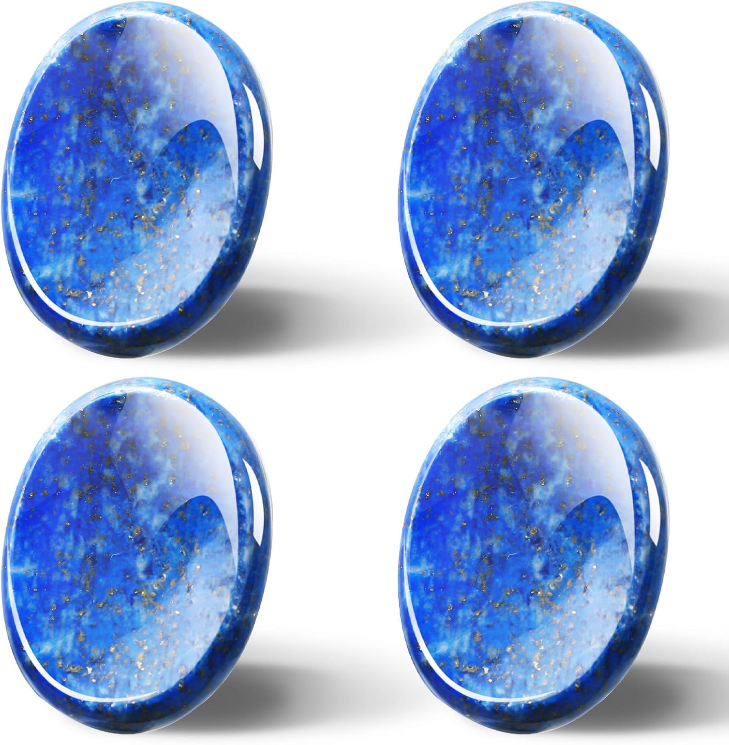 4 piedras de preocupación para el pulgar para la ansiedad, piedras de chakras, cristales de chakras, cristal rosa, amatista, ojo de tigre,