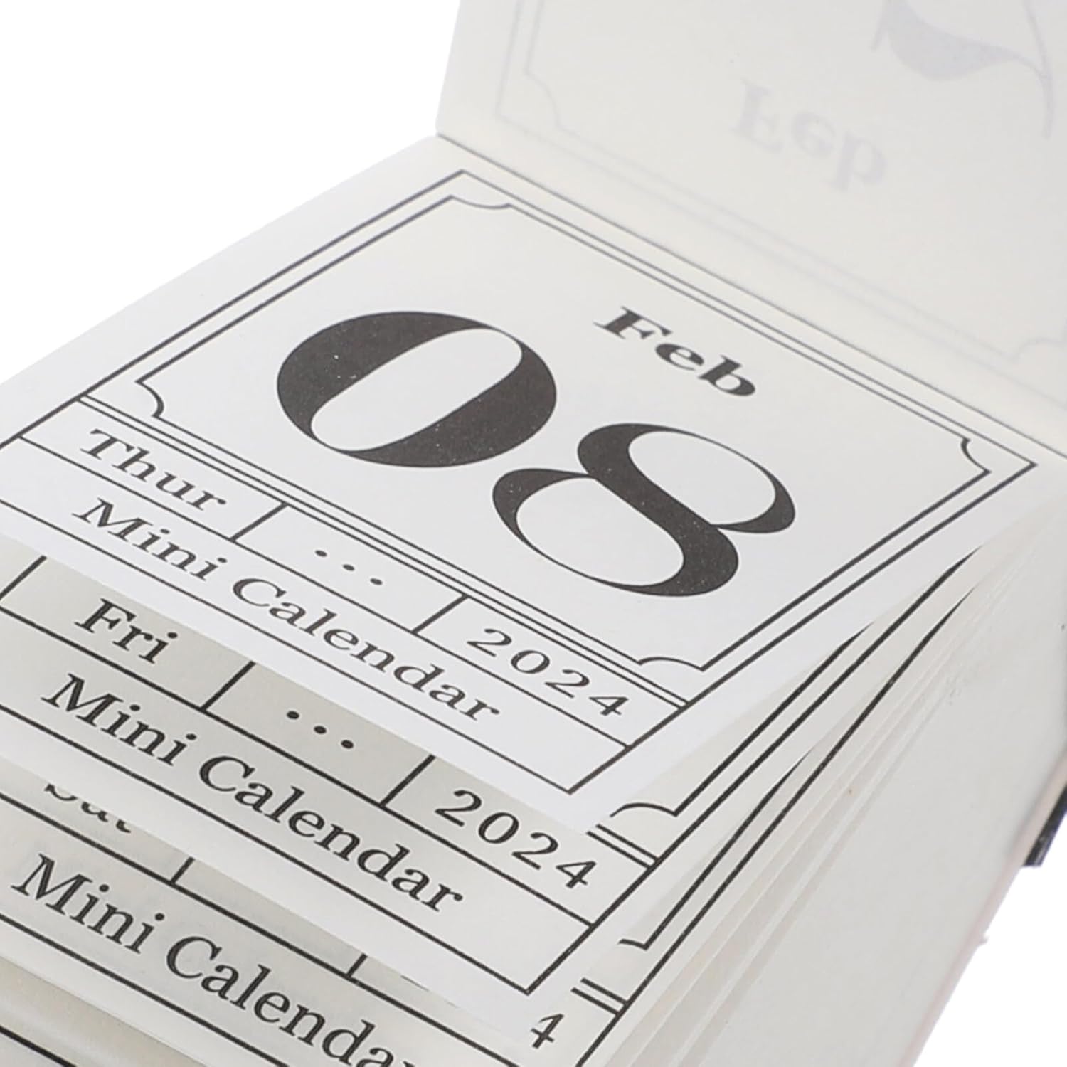 Didiseaon Mini calendario de escritorio 2024, calendario diario de escritorio 365, calendario de pie pequeño, calendario de escritorio vintage,