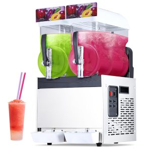 ACONEE Máquina comercial para granizados, 8 galones30L (15L x 2) Tanques Slushie, máquina de bebidas congeladas con preservación de temperatura, ACONEE Máquina comercial para granizados, 8 galones30L (15L x 2) Tanques Slushie, máquina de bebidas congeladas con preservación de temperatura,