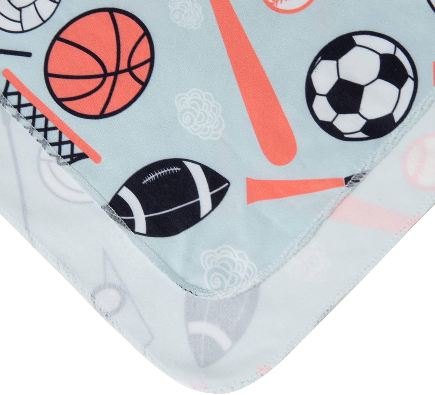 Galabloomer Manta para recién nacido con gorro para bebé, niño, manta para recibir pelotas deportivas