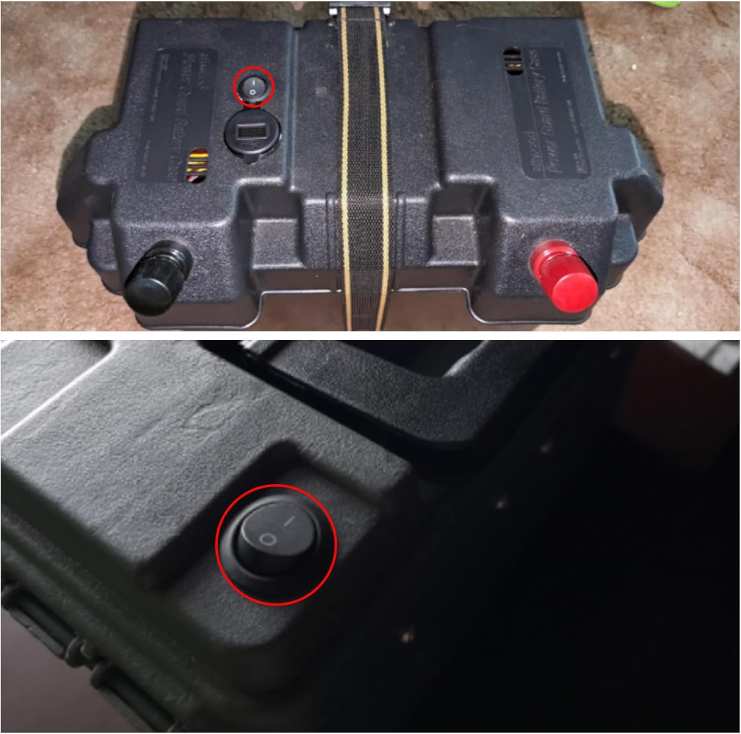 Sodcay 5 interruptores basculantes redondos KCD1 de 2 pines a prueba de polvo, mini botón oscilante redondo de 12 V CC, selector pequeño con cable