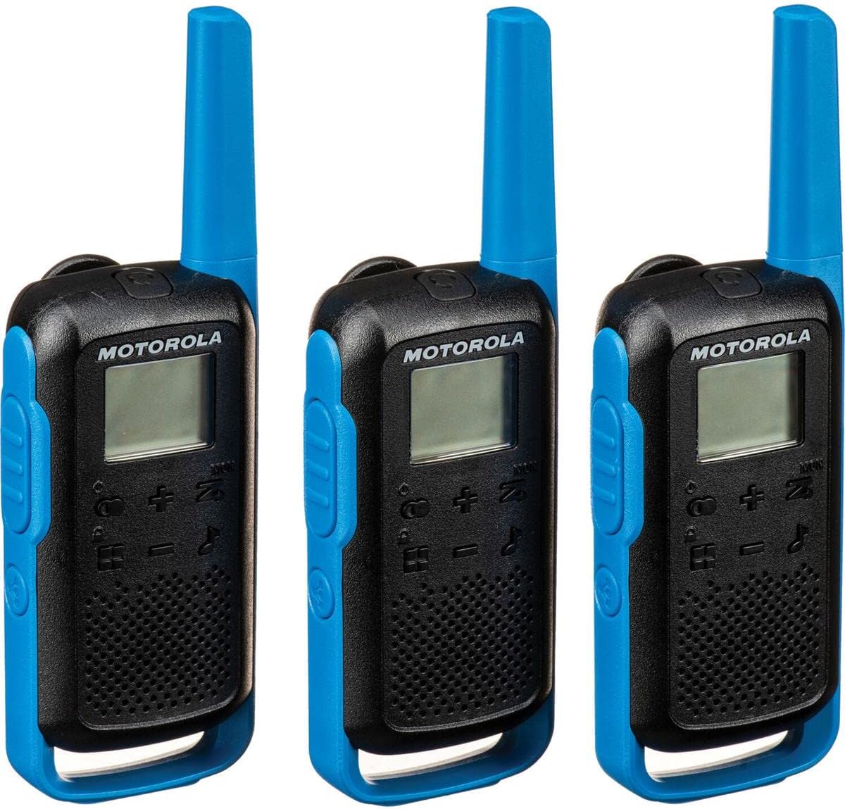 Motorola Talkabout T270TP FRS Radios (paquete de 3) Paquete con 1518 auriculares de vigilancia (paquete de 2)