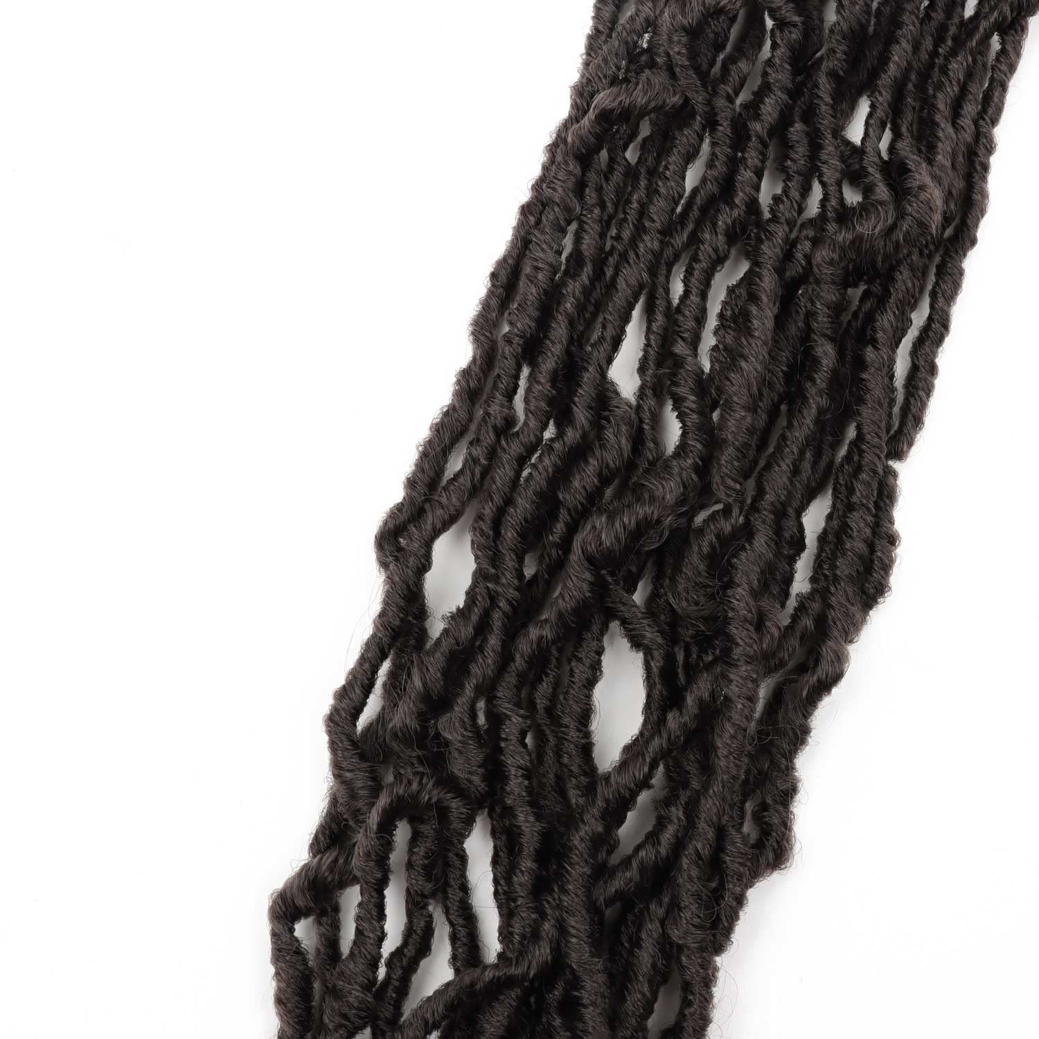 Extensiones suaves de ganchillo de pelo sintético preanudado trenzas de ganchillo Goddess Locs (24 pulgadas (paquete de 6), 4#)