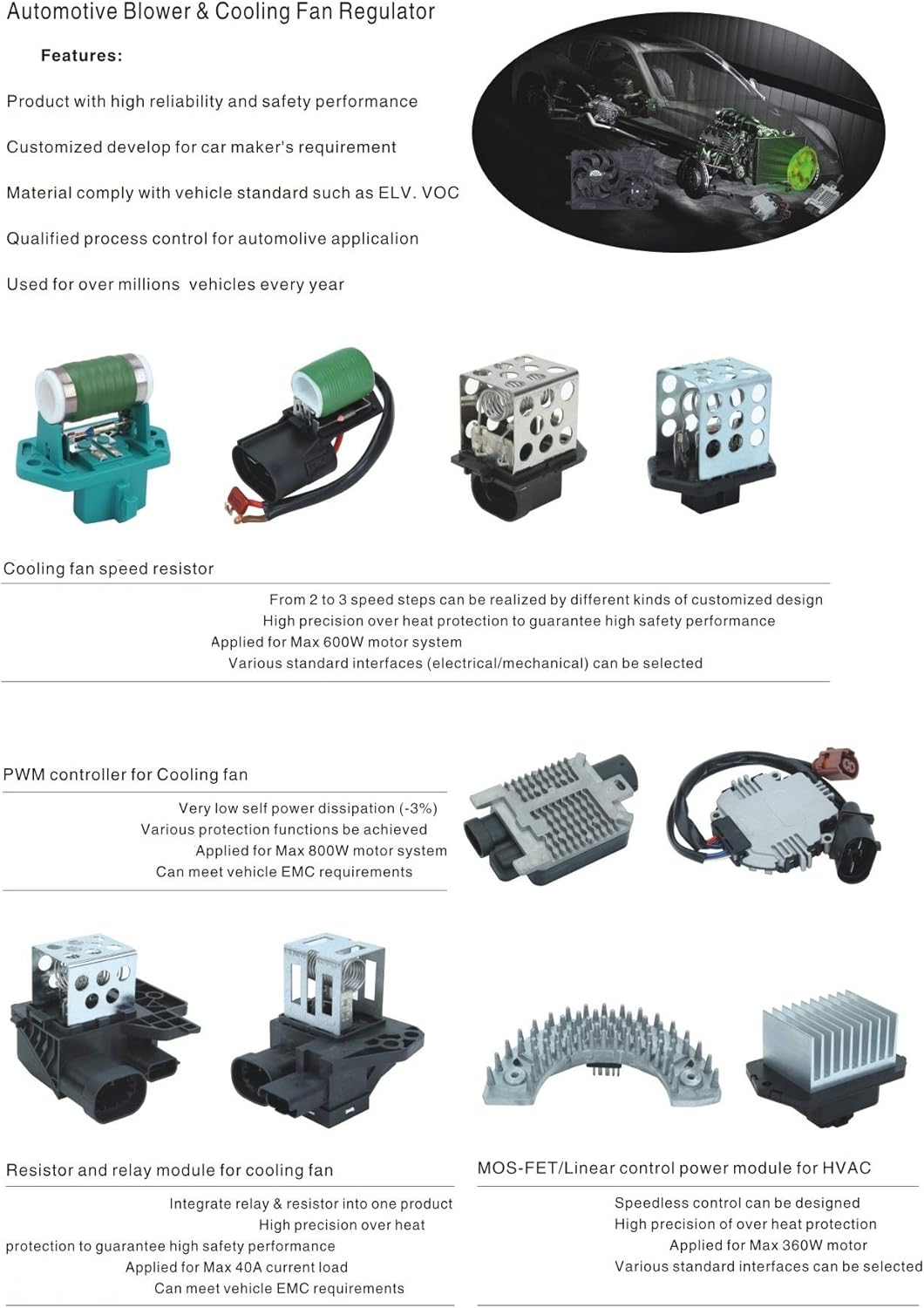 Módulo de control de resistencia del motor del ventilador de control manual delantero compatible con 95-02 Escalade Tahoe Yukon C1500 C2500 C3500