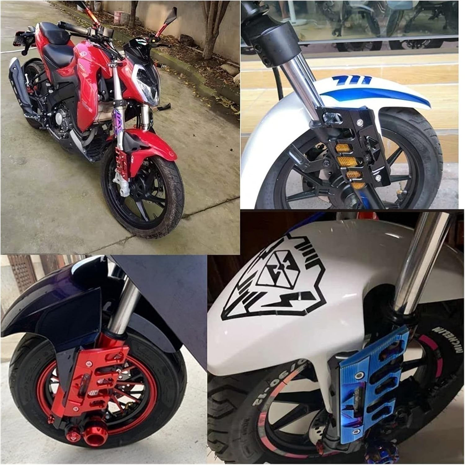 Accesorios de motocicleta Accesorios de motocicleta universal guardabarros delantero protector lateral guardabarros deslizadores para Yamaha FZ25