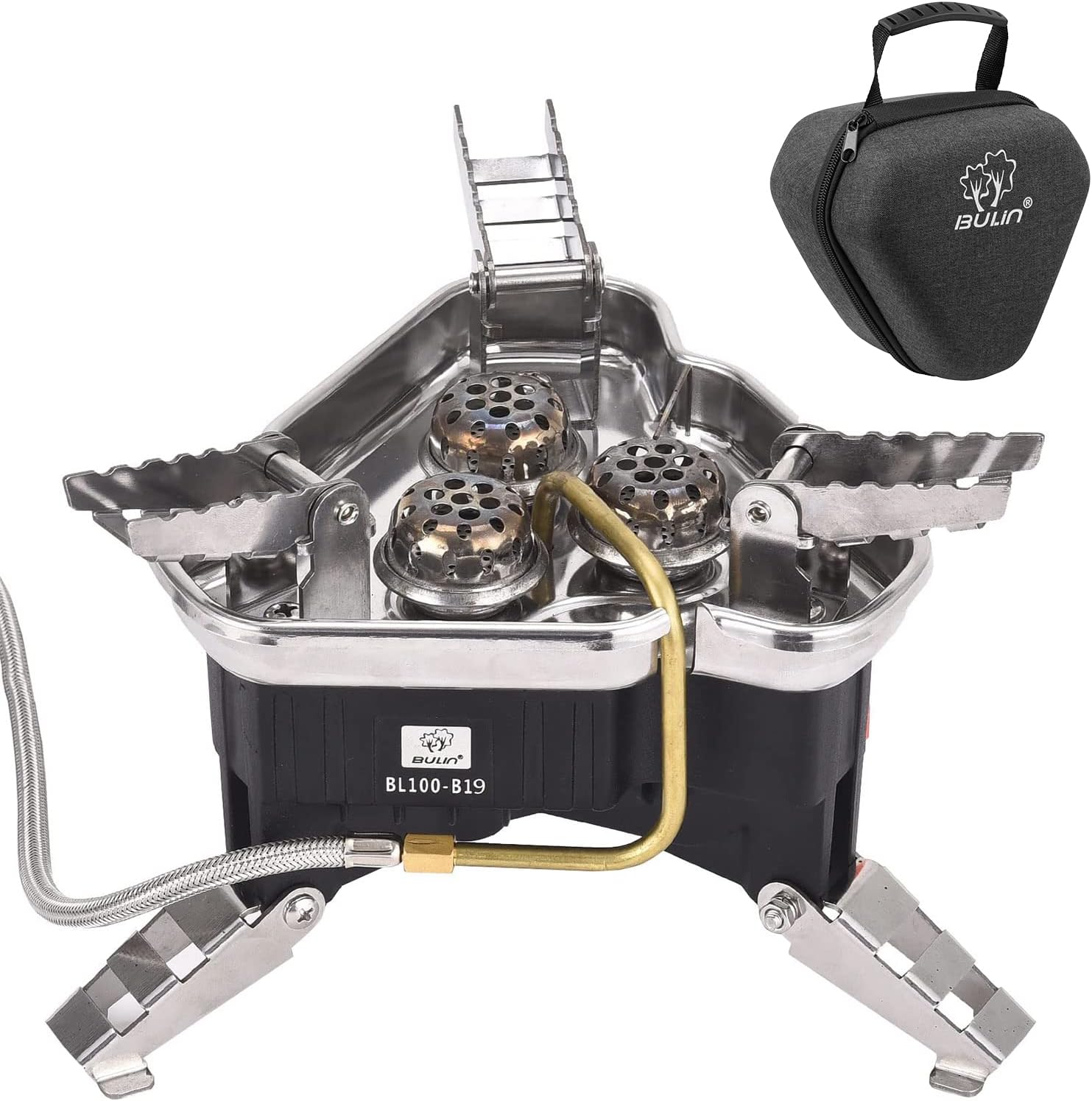 Bulin Estufa de mochilero 3800W5800W6800W18000W Estufa de gas de camping portátil estufa de campamento plegable ligera a prueba de viento estufa de