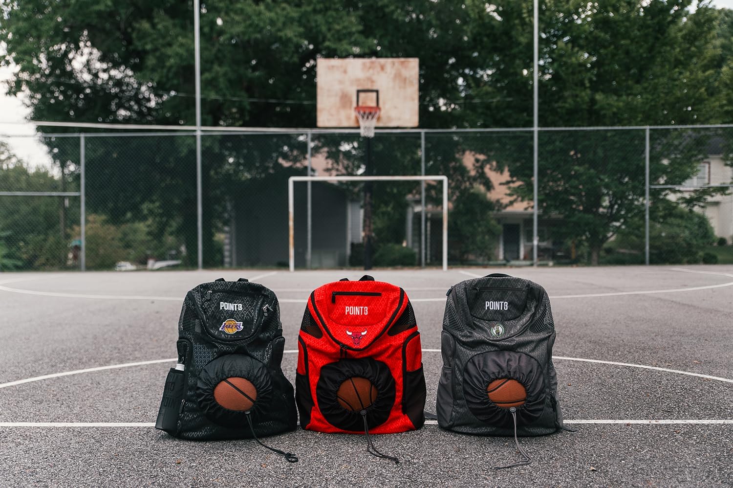 POINT3 NBA – Mochilas de baloncesto Road Trip 2.0, bolsa oficial de la NBA con cordón para baloncesto, fútbol y más