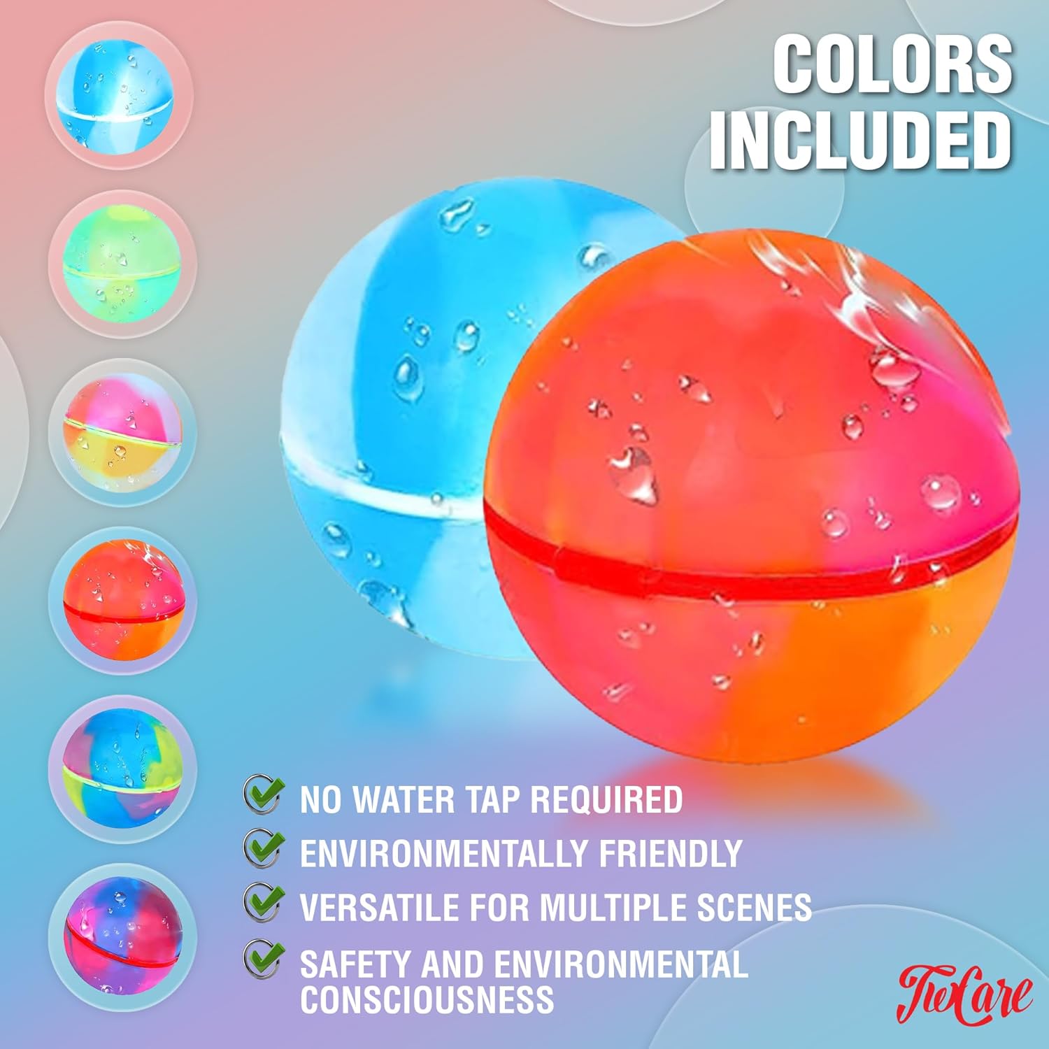 Globos de bomba de agua reutilizables para niños y adultos, bola de silicona sin látex fácil de llenar rápidamente, autosellante, piscina, playa,