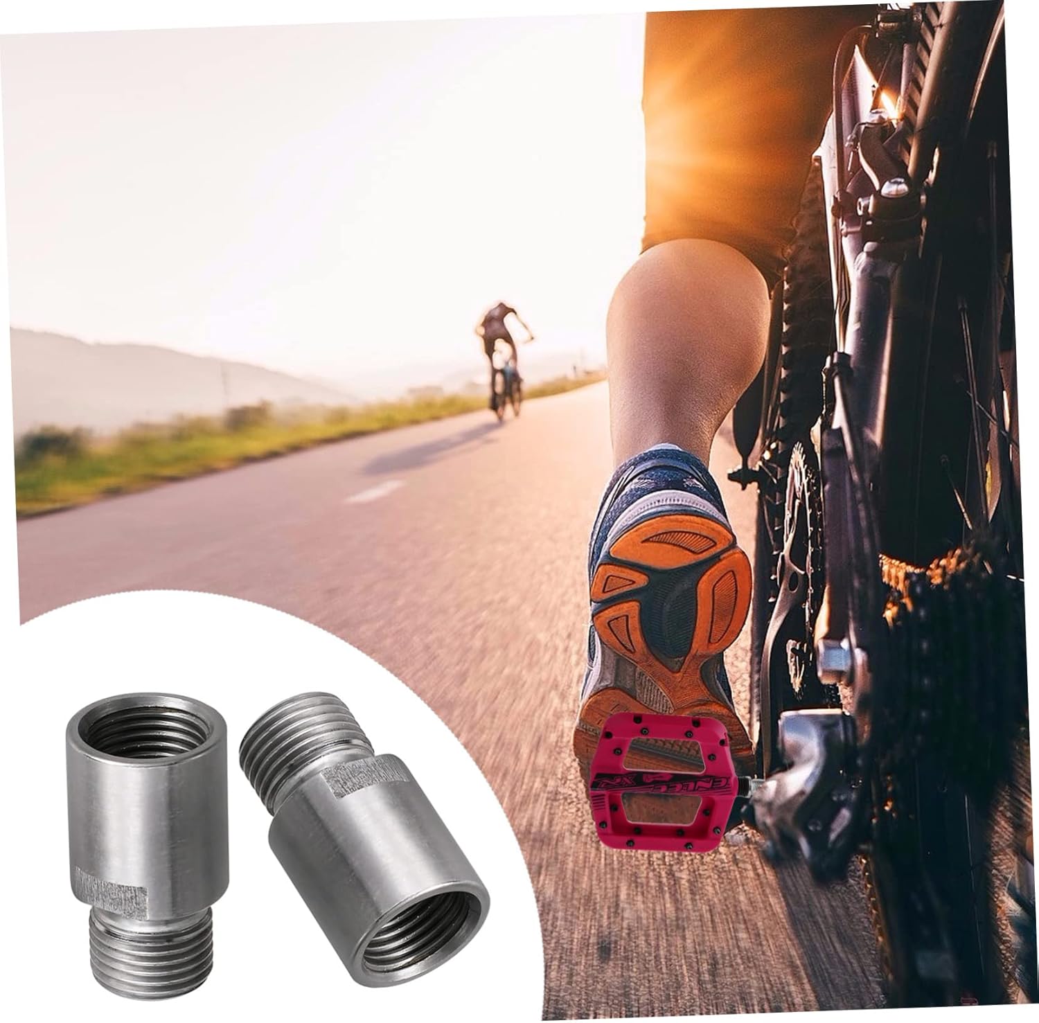 VANZACK 1 par de accesorios extensores de pedal para bicicletas, pedales de bicicleta, pedales MTB, extensor de eje de pedal, extensor de pedal