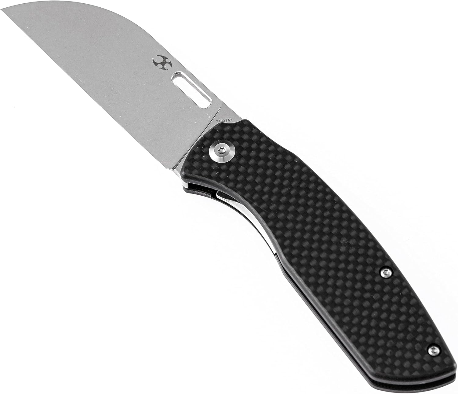 KANSEPT Cuchillo plegable de bolsillo convicto EDC Cuchillo plegable para acampar 3.3 ” Negro lavado a la piedra 60.6 in Material Cuchillo plegable