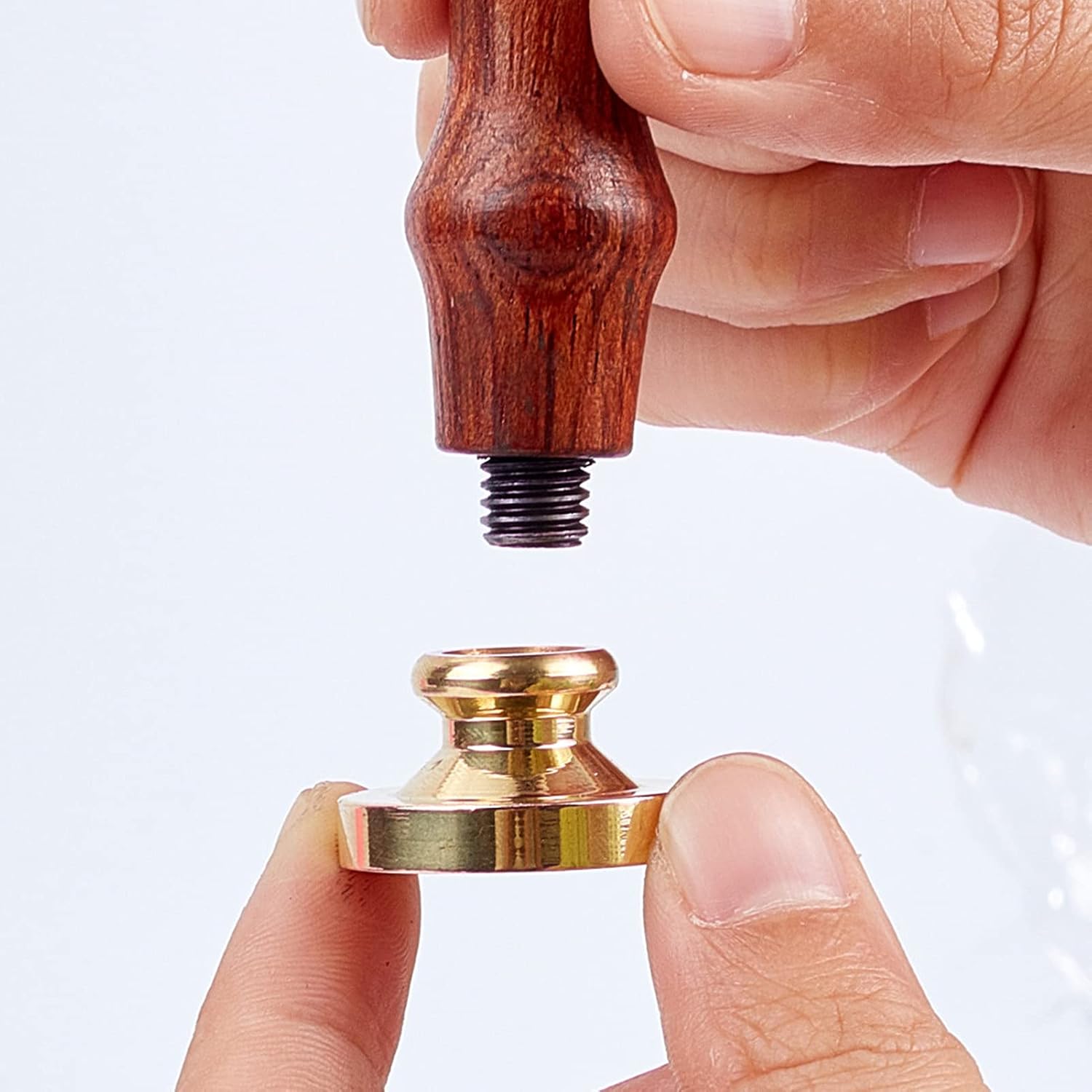 CRASPIRE Sello de cera de sellado de Navidad con diseño de muérdago X’Mas EVE de 0.988 pulgadas, sello de cera reemplazable, cabeza de latón, para