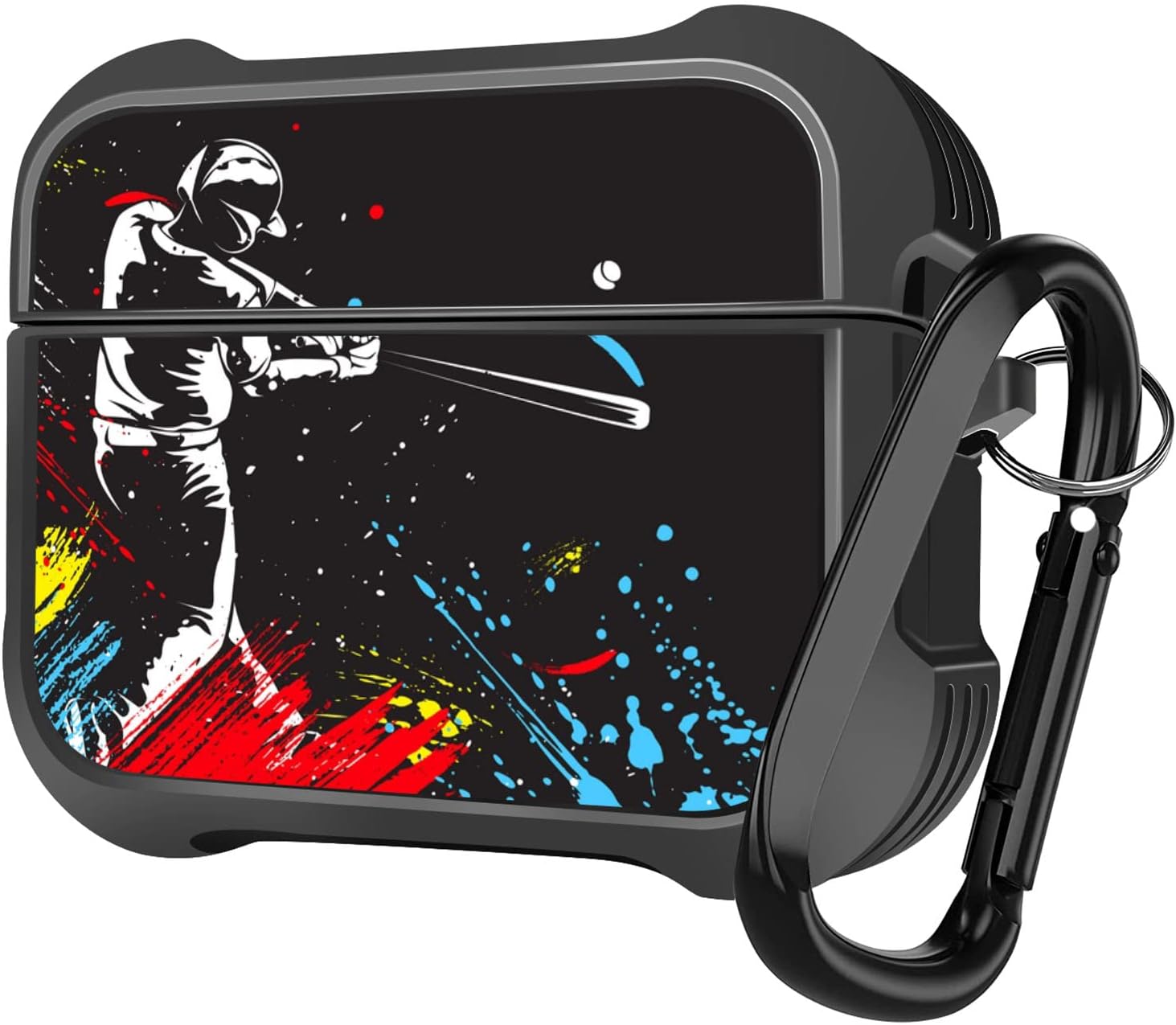 MINGDAO Funda de carga compatible con AirPods Pro 2nd  AirPods Pro, funda protectora de TPU suave con patrón a prueba de golpes (Paint Splash