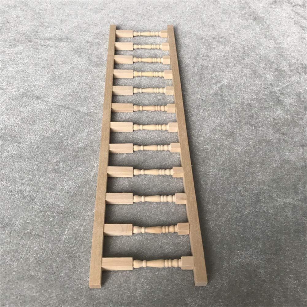 Valla de madera para casa de muñecas en miniatura 112, modelo de casa de muebles de madera