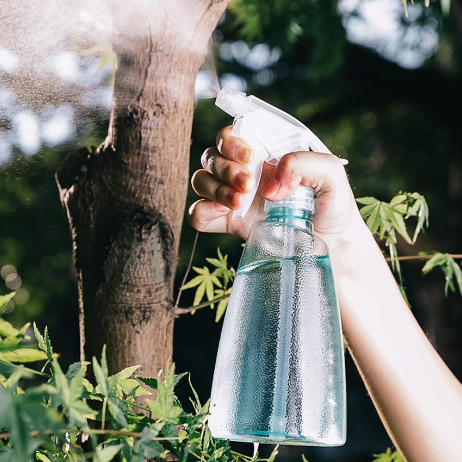Botellas de spray de 16.9 fl oz botella atomizadora recargable de plantas pulverizadoras para jardinería, peluquería, botellas de limpieza, botella