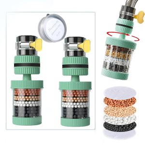 VEZE Purificador de agua para fregadero, purificador de agua, efecto de filtrado visible, filtración de 6 veces, filtro de agua giratorio de 360. VEZE Purificador de agua para fregadero, purificador de agua, efecto de filtrado visible, filtración de 6 veces, filtro de agua giratorio de 360.