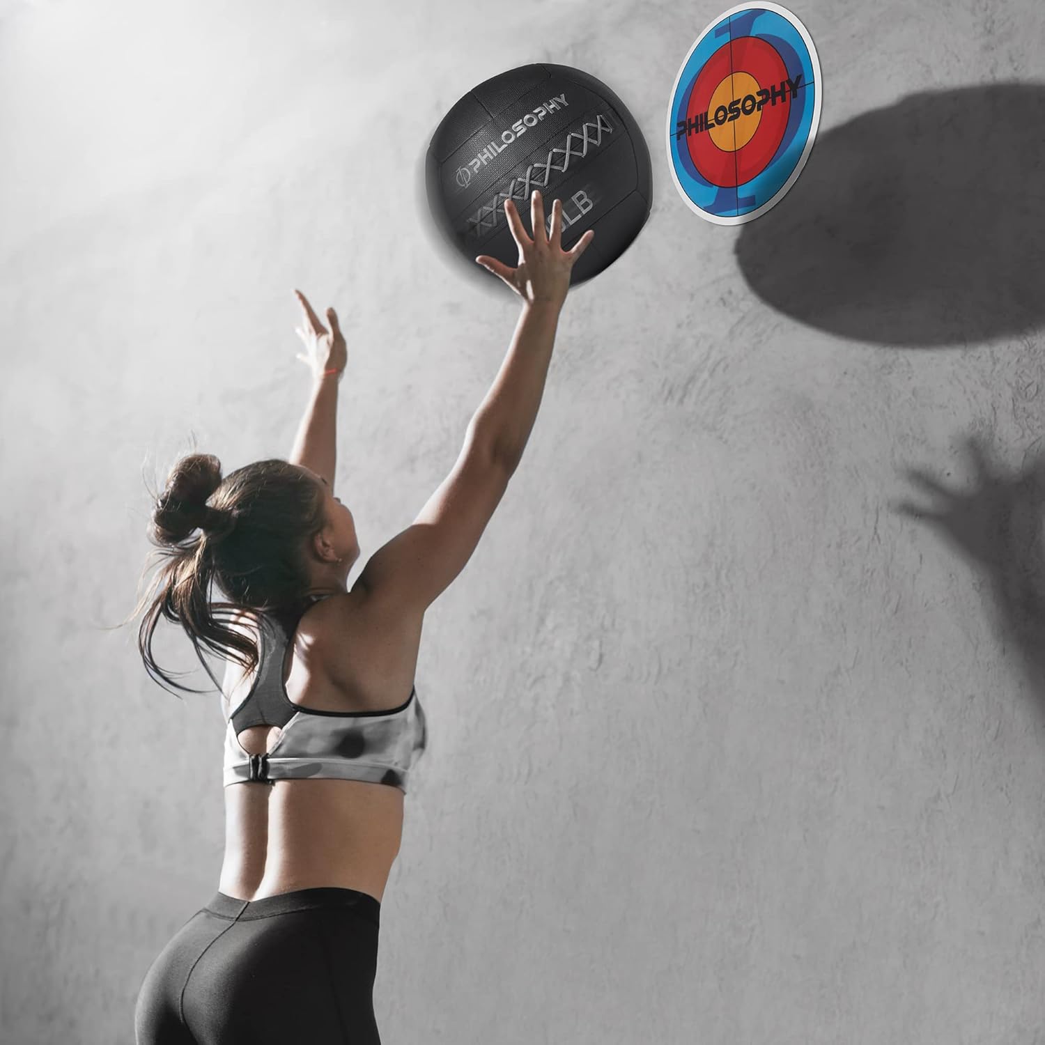 Philosophy Gym Bola medicinal con peso de carcasa suave con agarre antideslizante