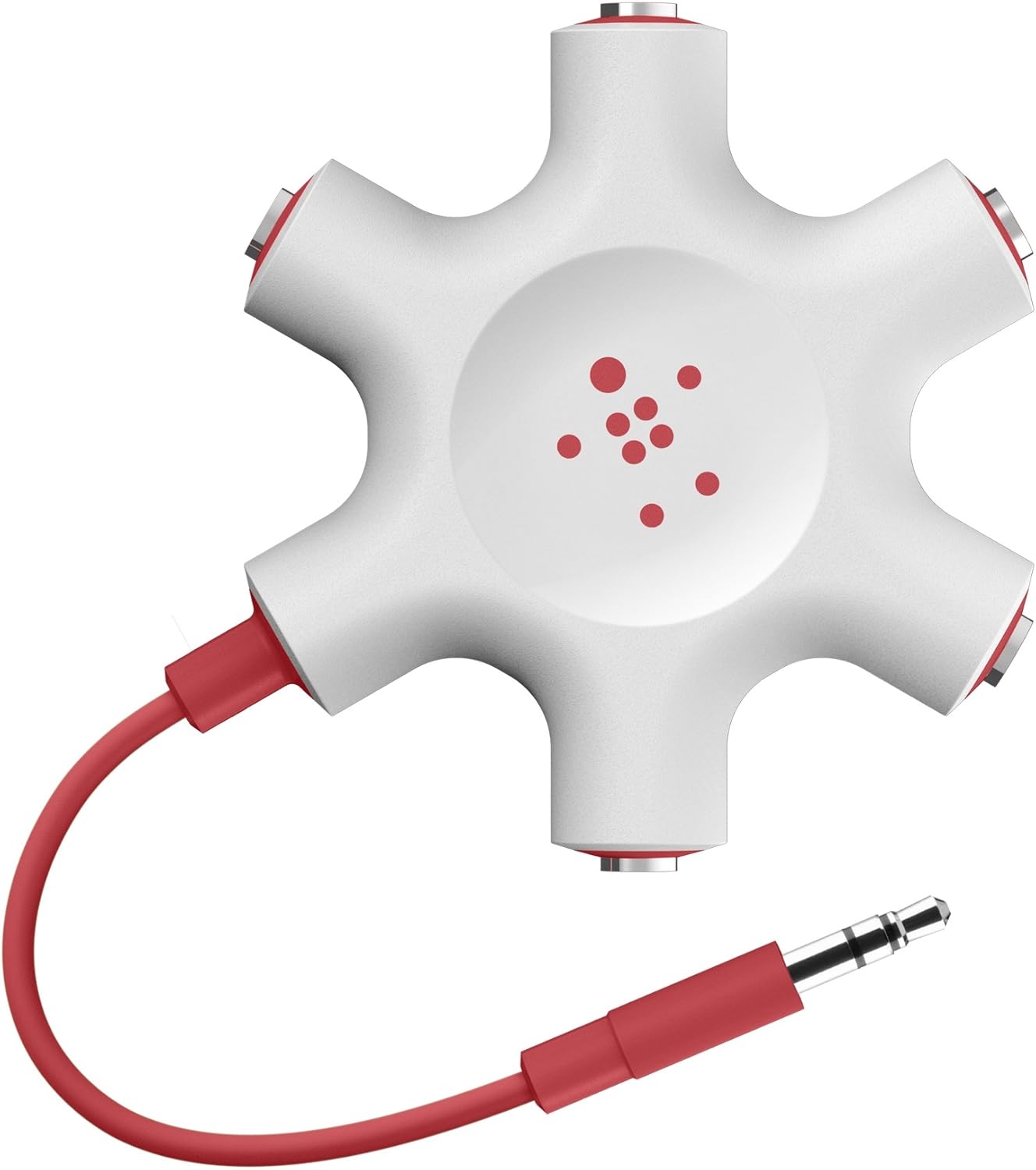 Bifurcador de auriculares Belkin Rockstar Rojo
