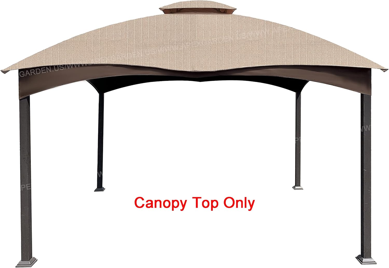 APEX GARDEN Toldo antidesgarros para el cenador Lowe’s Allen Roth de 10 pies x 12 pies #GF-12S004BTO  GF-12S004B-1 (Ripstop, beige)