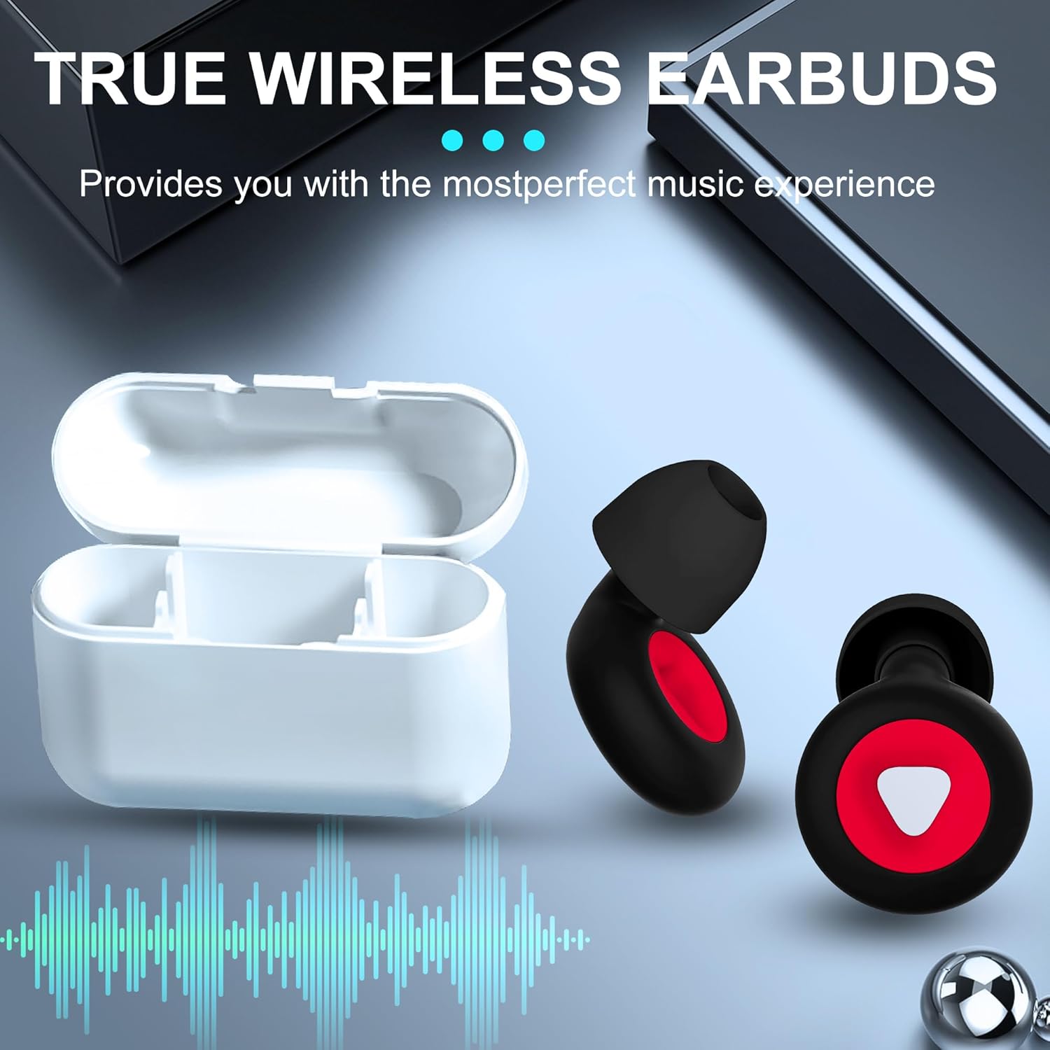 Tapones para los oídos para reducir el ruido, tapones para los oídos para dormir, 6 almohadillas en SML, protección auditiva reutilizable en